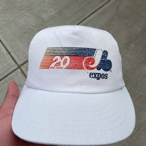 Vintage 1989 Montreal Expos 20 Year Anniversary Snapback Hat
